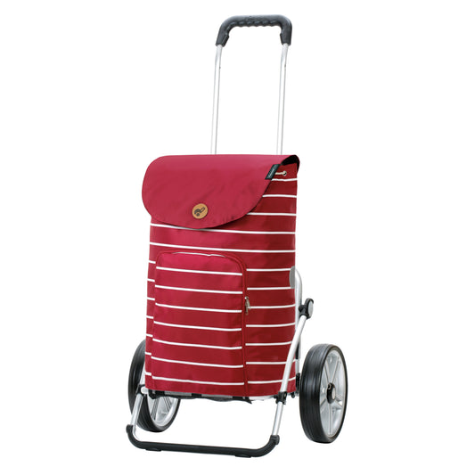 Royal Shopper Mia rot kugelgelagerte leichtlaufende abnehmbare Räder - 25 cm