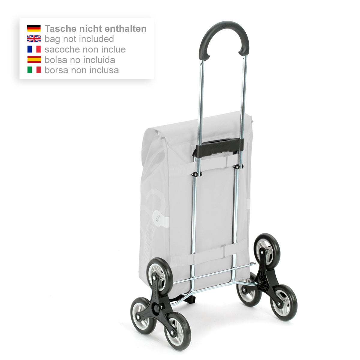 Treppensteiger Scala Shopper leichtlaufende abnehmbare Räder - 13 cm