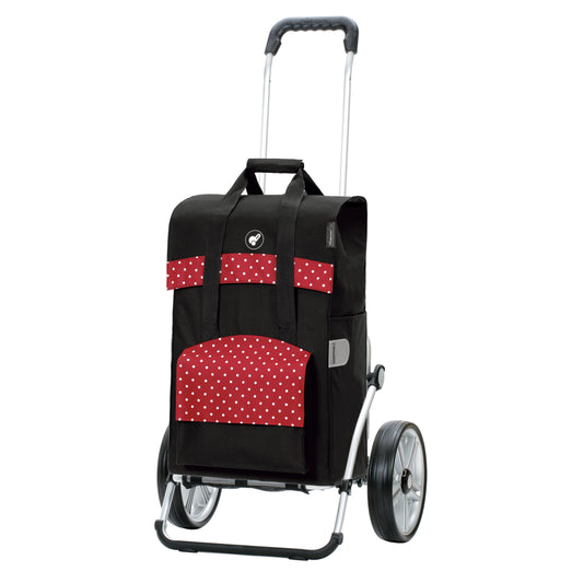 Royal Shopper Polly rot kugelgelagerte leichtlaufende abnehmbare Räder - 25 cm