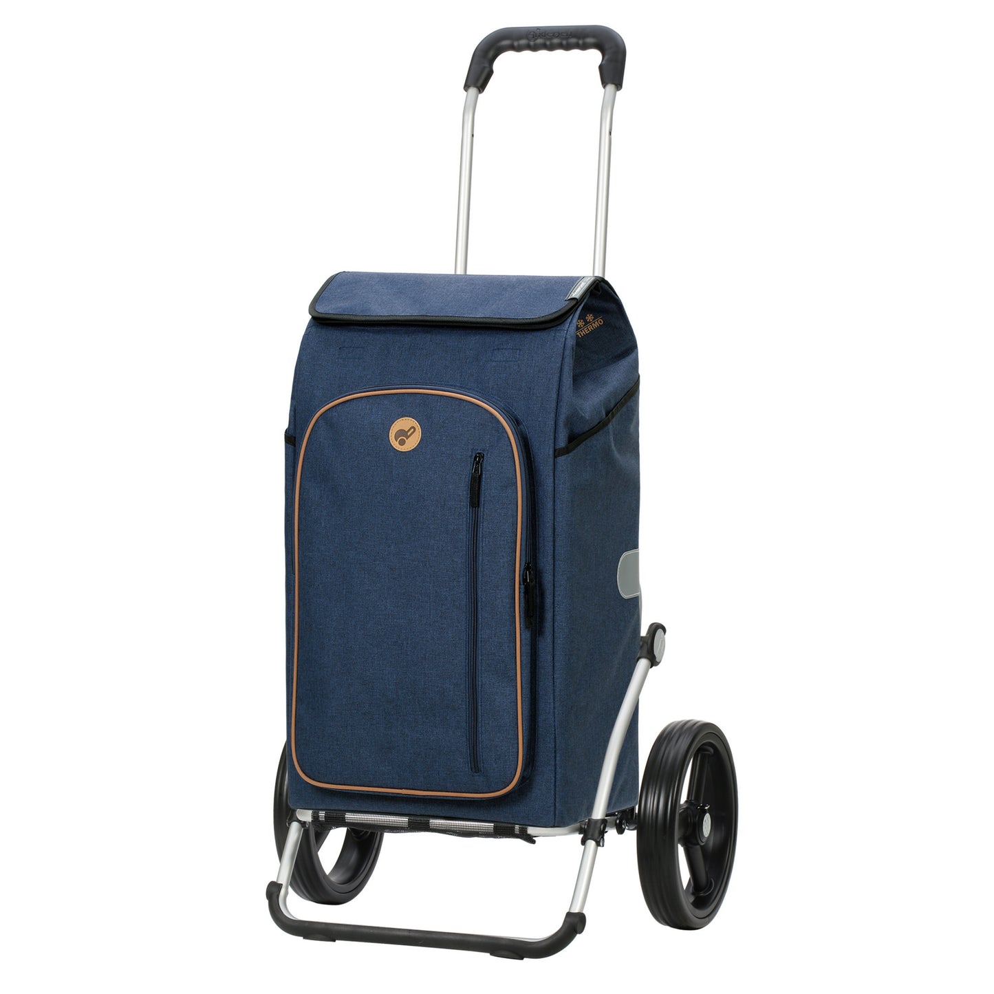 Royal Shopper Folke blau leichtlaufende abnehmbare Räder - 25 cm