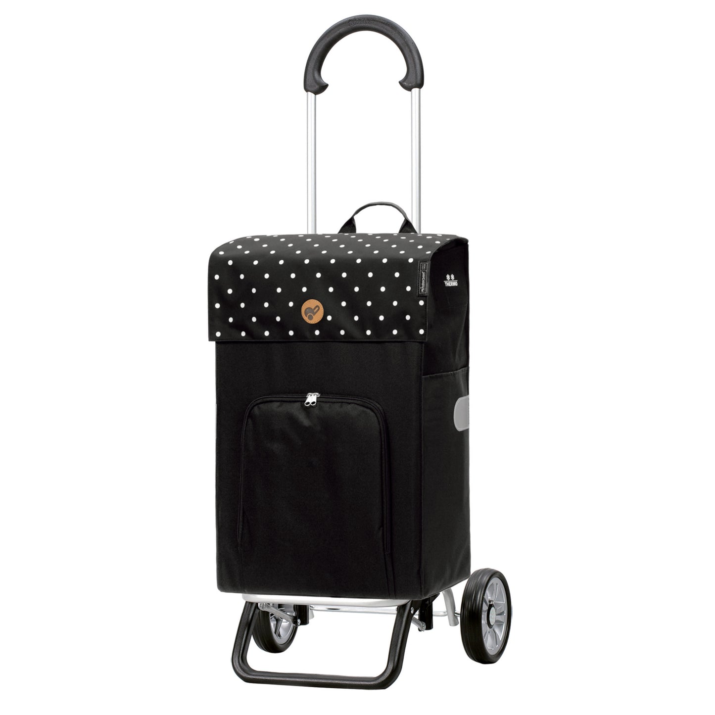 Scala Shopper Plus Malit schwarz leichtlaufende abnehmbare Räder - 15 cm