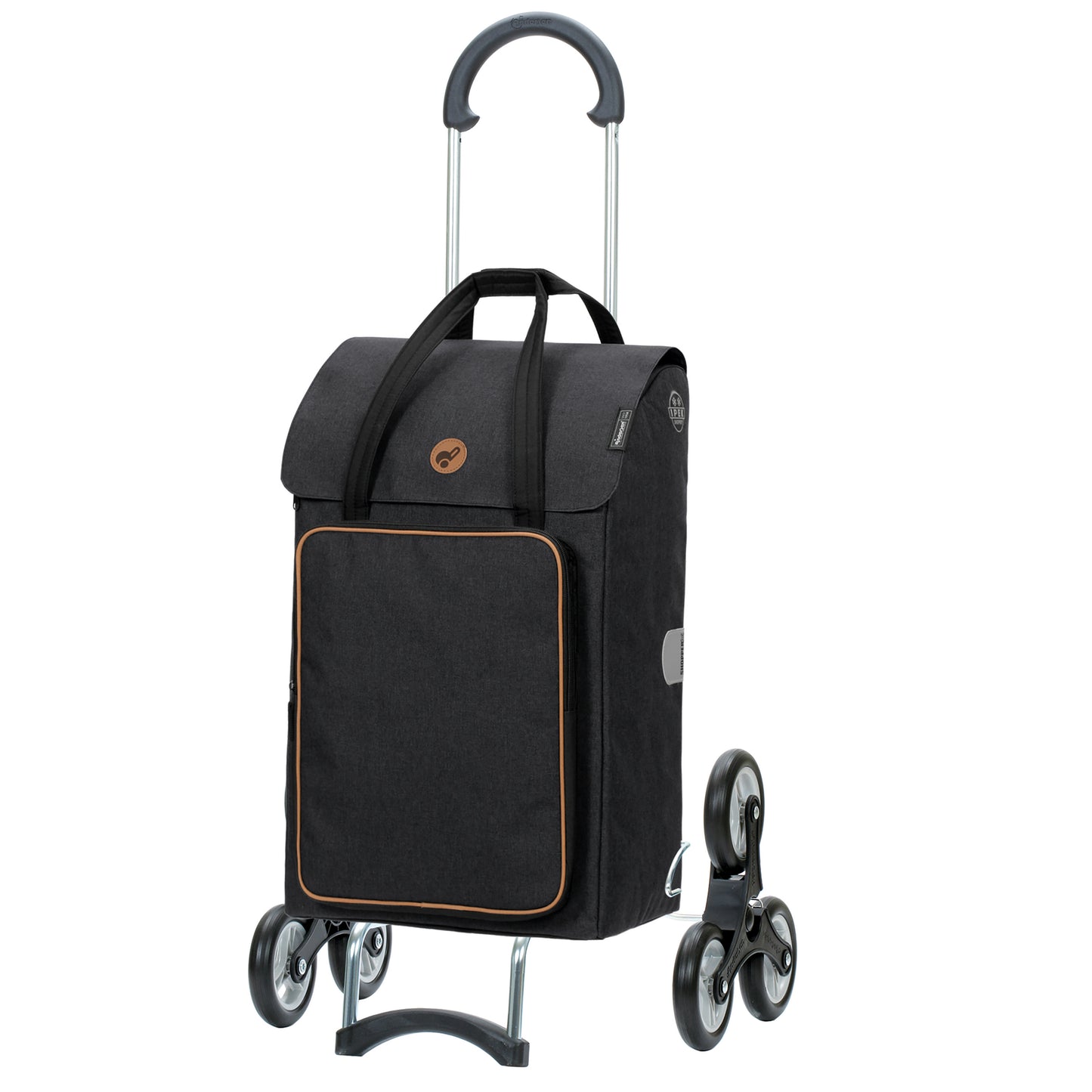 Treppensteiger Scala Shopper Ipek Bo schwarz leichtlaufende abnehmbare Räder - 13 cm