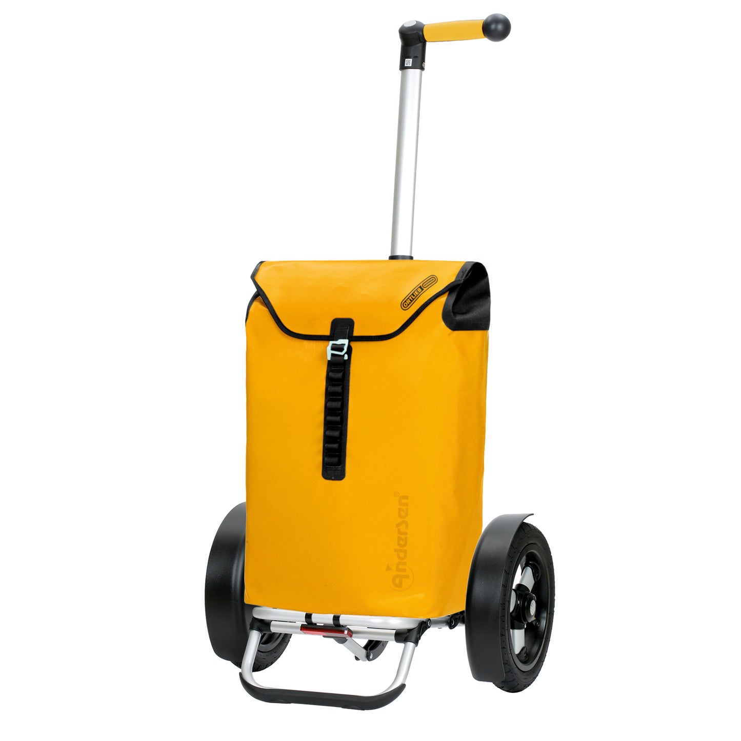 Tura Shopper Ortlieb gelb luftbereifte leichtlaufende abnehmbare Räder - 29 cm