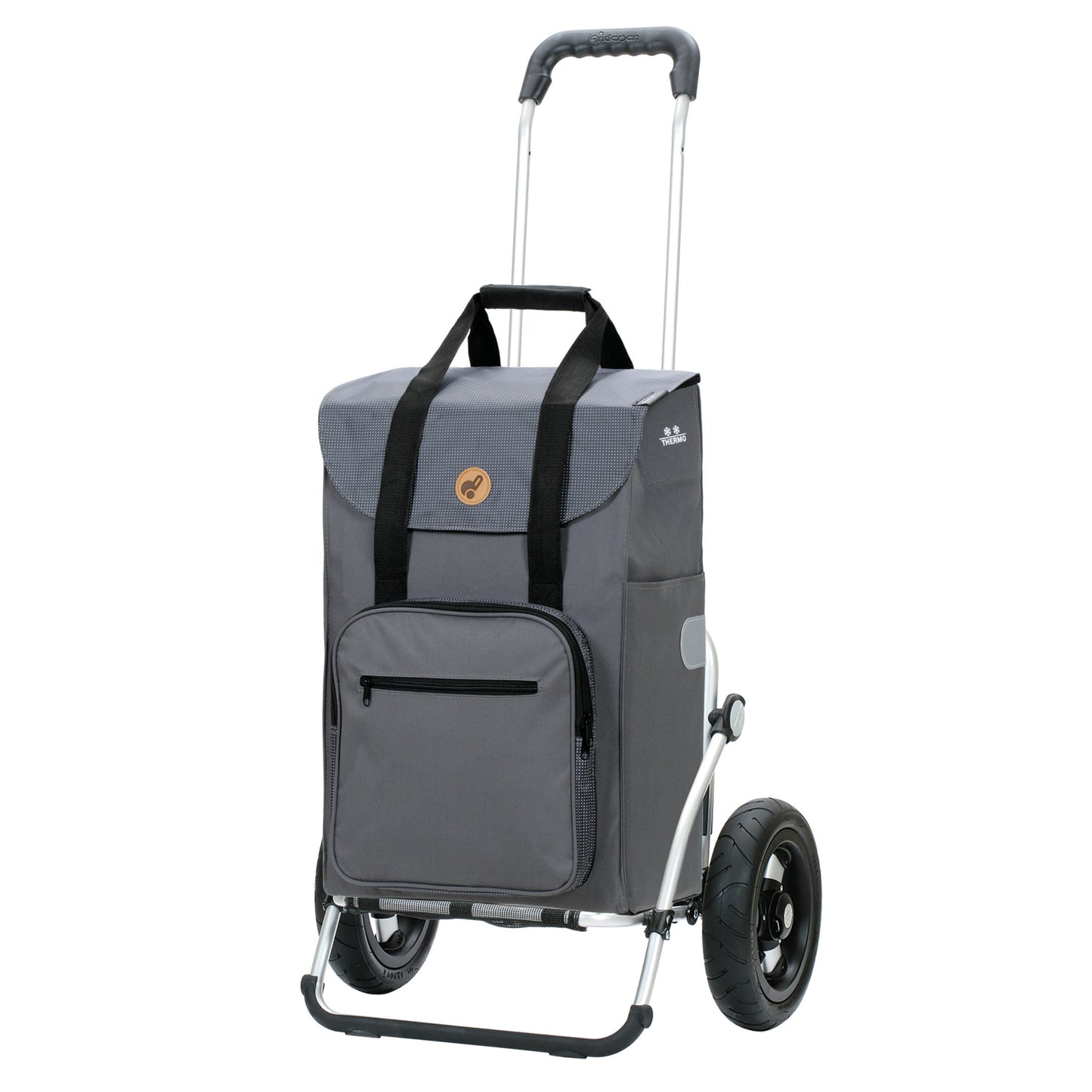 Royal Shopper Wismar silbergrau luftbereifte leichtlaufende abnehmbare Räder - 25 cm