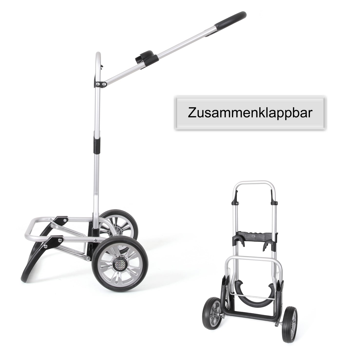 Scala Shopper Plus Hente grau leichtlaufende abnehmbare Räder - 15 cm