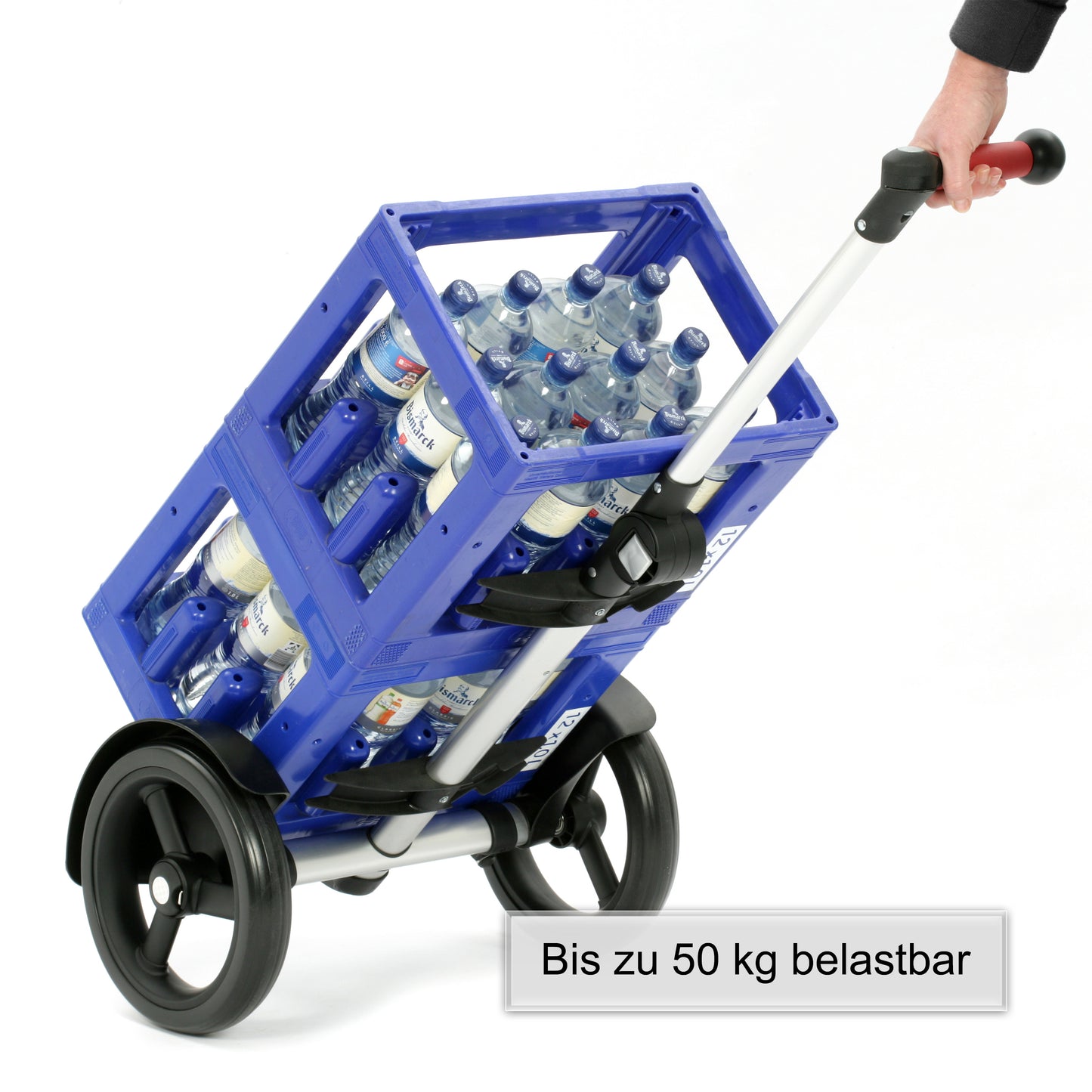 Tura Shopper Fado 2.0 blau kugelgelagerte leichtlaufende abnehmbare Räder - 29 cm