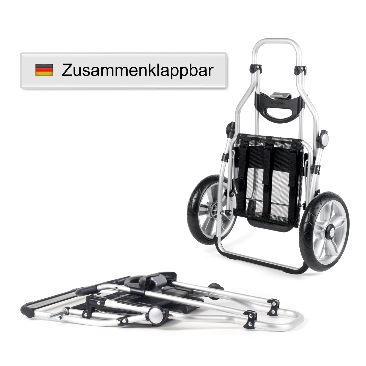 Royal Shopper Holm anthrazit kugelgelagerte leichtlaufende abnehmbare Räder - 25 cm