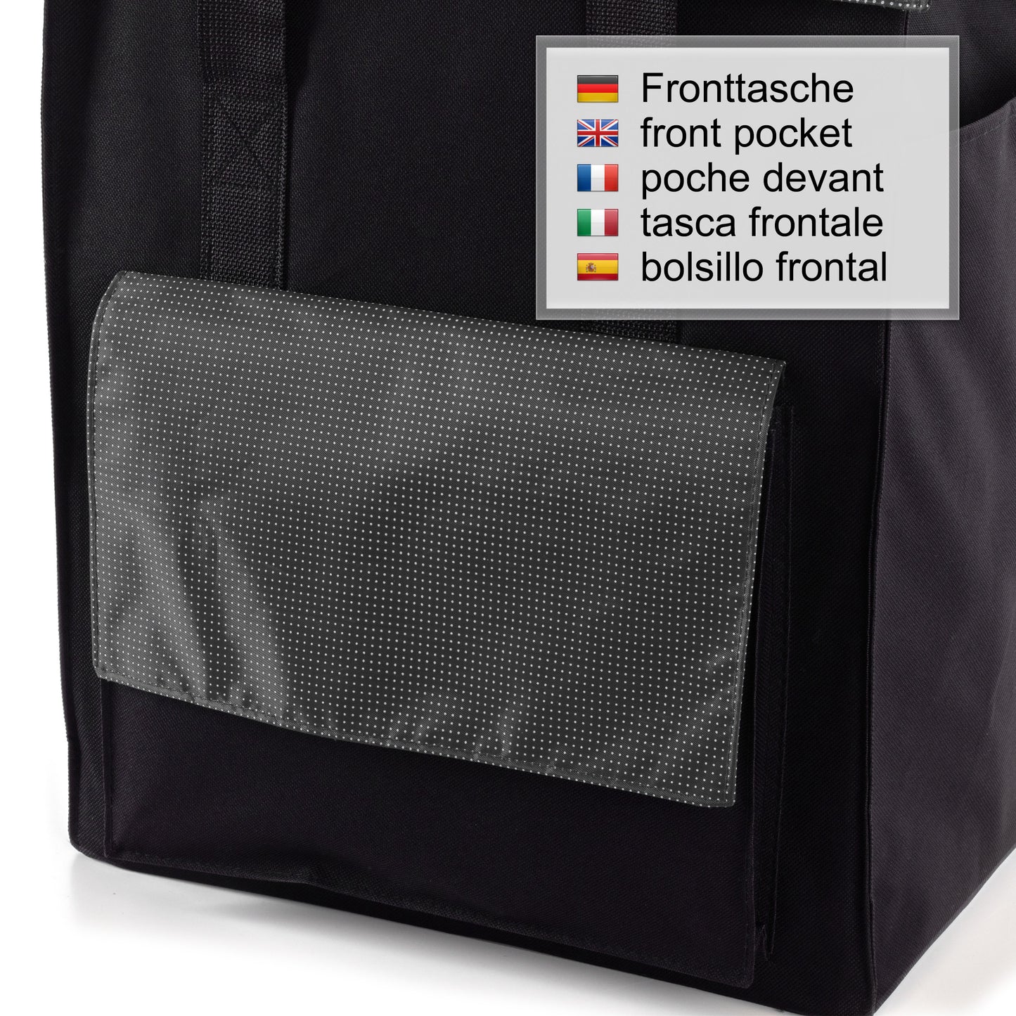 Royal Shopper XXL Vektor grau kugelgelagerte leichtlaufende abnehmbare Räder - 25 cm