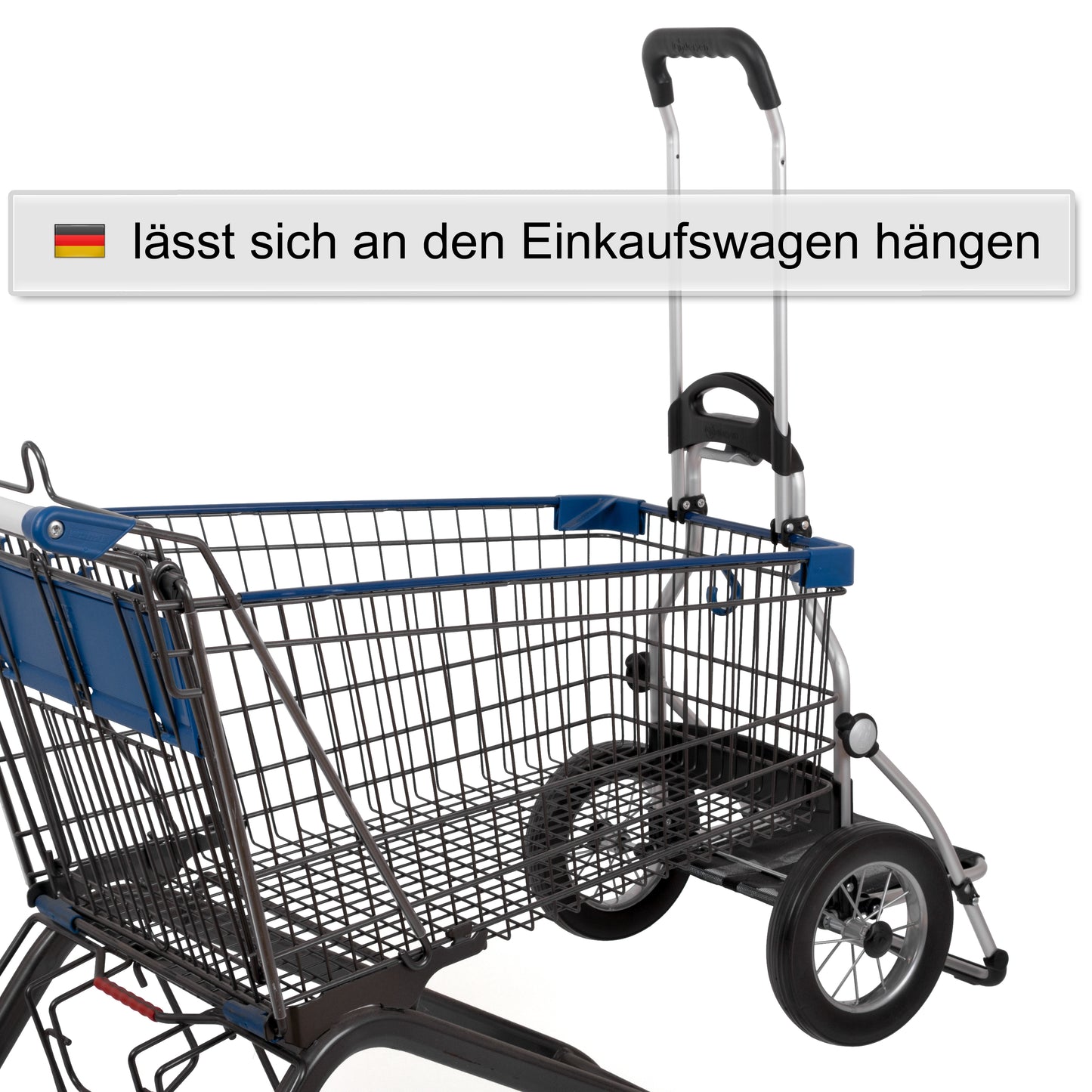 Royal Shopper Ipek Bo blau leichtlaufende abnehmbare Räder - 25 cm