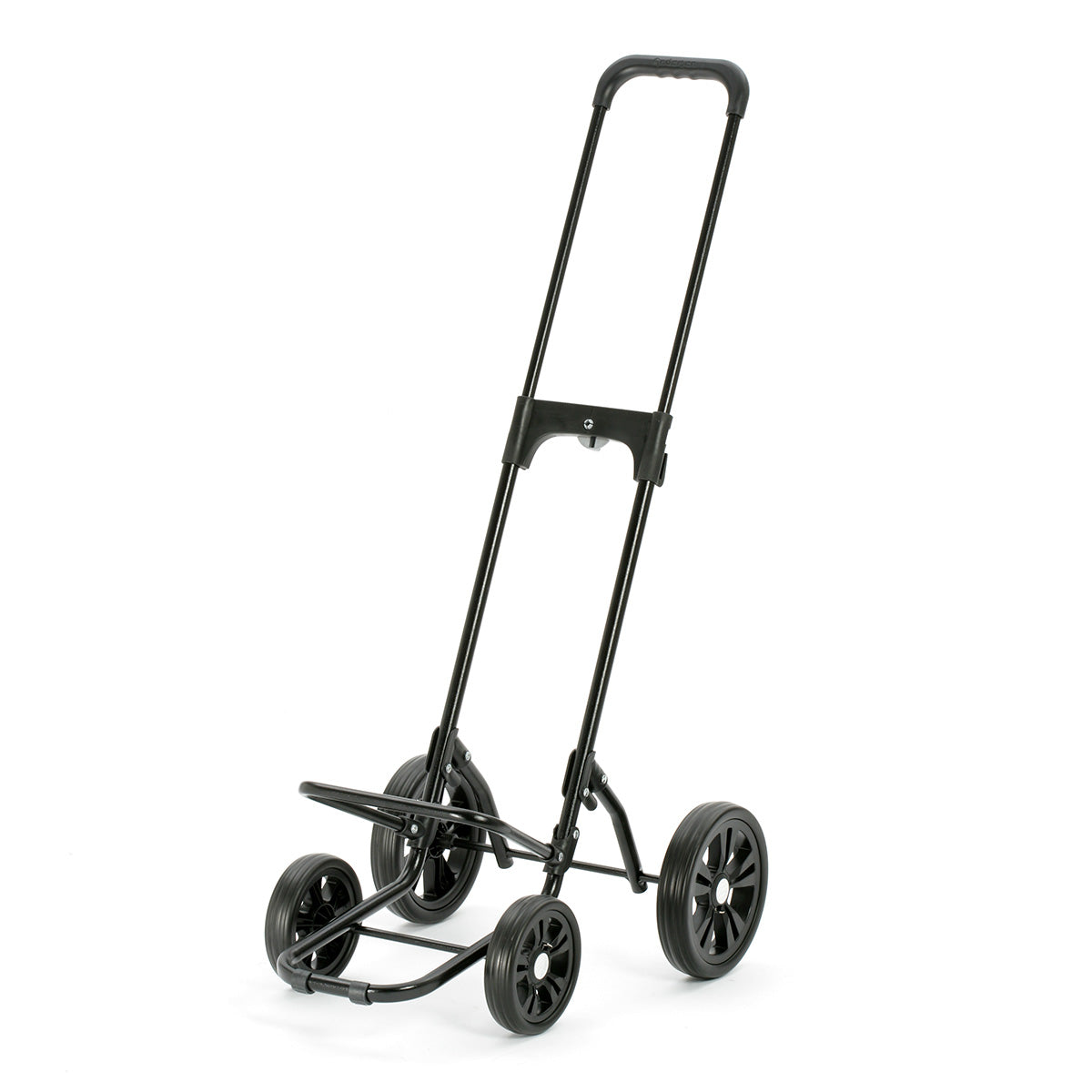 Quattro Shopper m. Flüsterrad schwarz leichtlaufende abnehmbare Räder - 20 cm