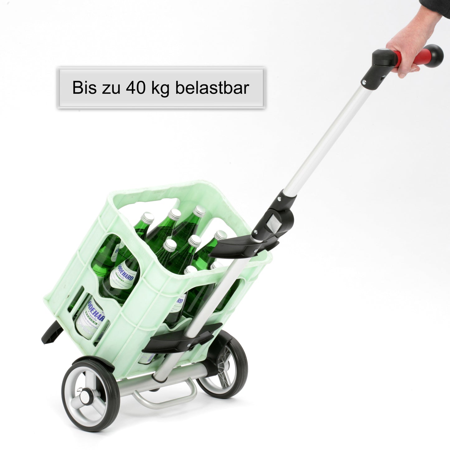 Unus Shopper Fun Duko rot leichtlaufende abnehmbare Räder - 17 cm