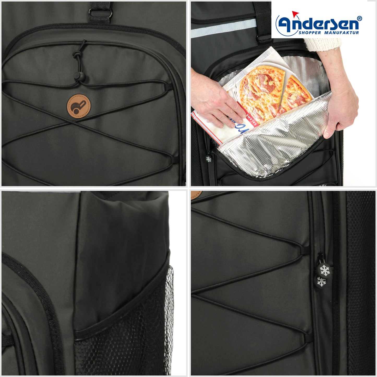 Tura Shopper Fado 2.1 schwarz kugelgelagerte leichtlaufende abnehmbare Räder - 29 cm