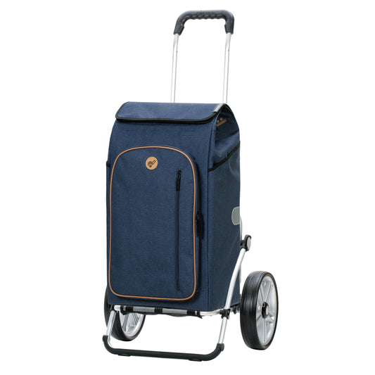 Royal Shopper Folke blau kugelgelagerte leichtlaufende abnehmbare Räder - 25 cm