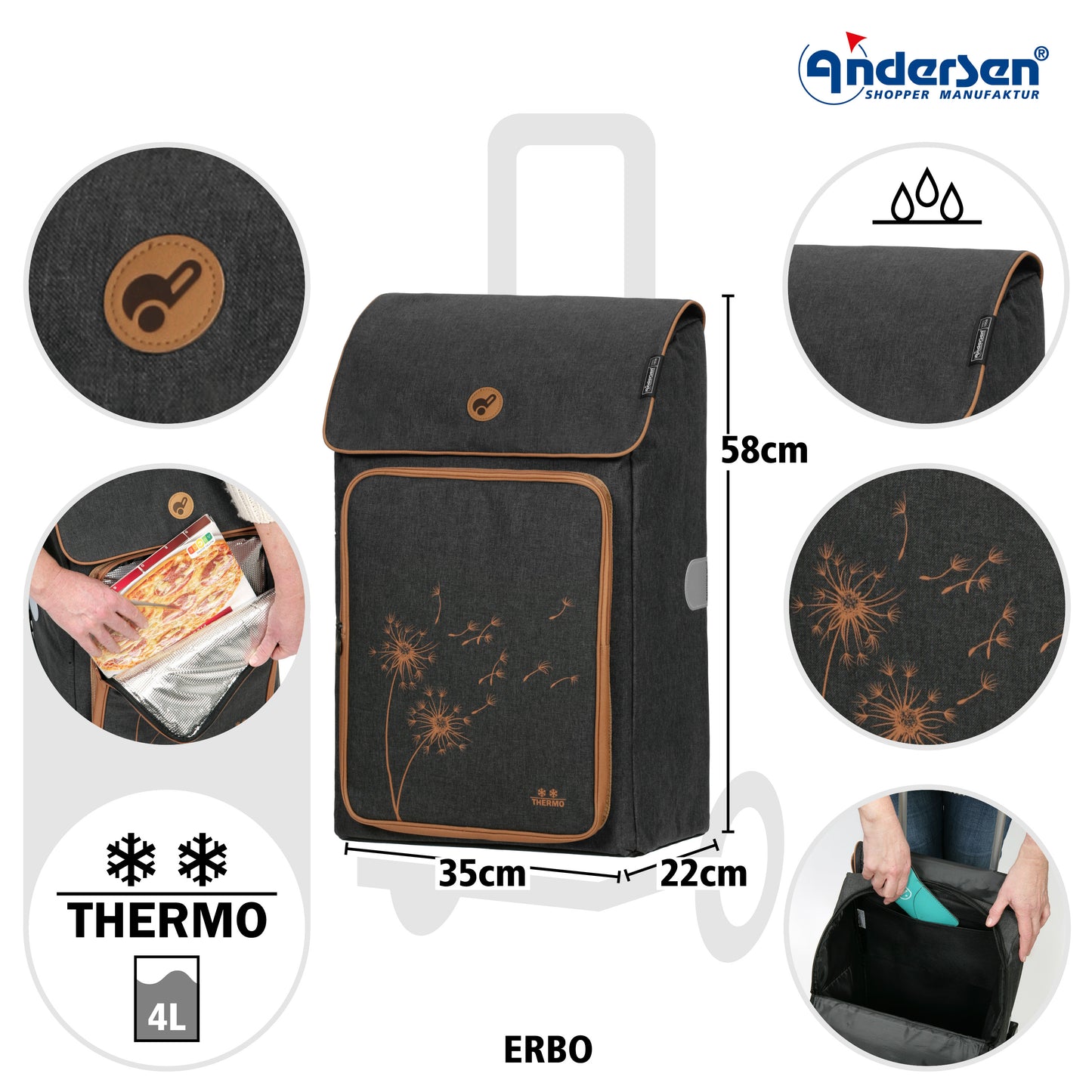 Tasche Erbo schwarz