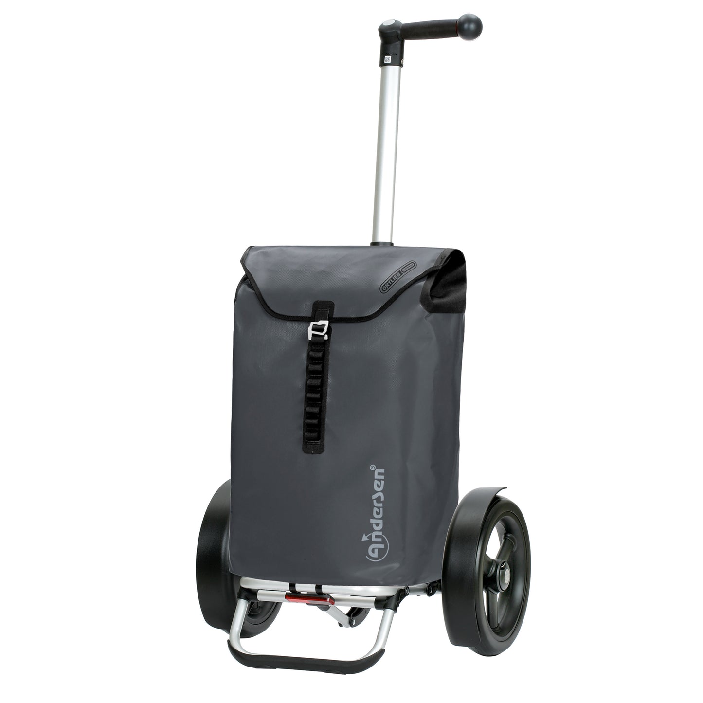 Tura Shopper Ortlieb anthrazit kugelgelagerte leichtlaufende abnehmbare Räder - 29 cm