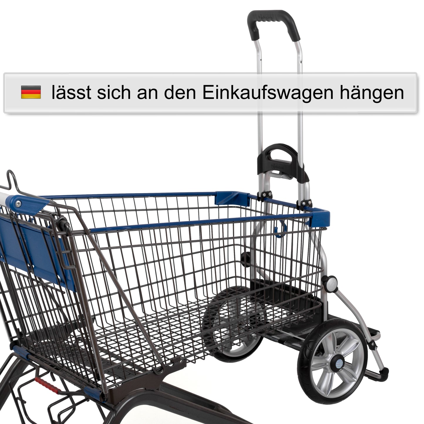 Royal Shopper Holm anthrazit kugelgelagerte leichtlaufende abnehmbare Räder - 25 cm