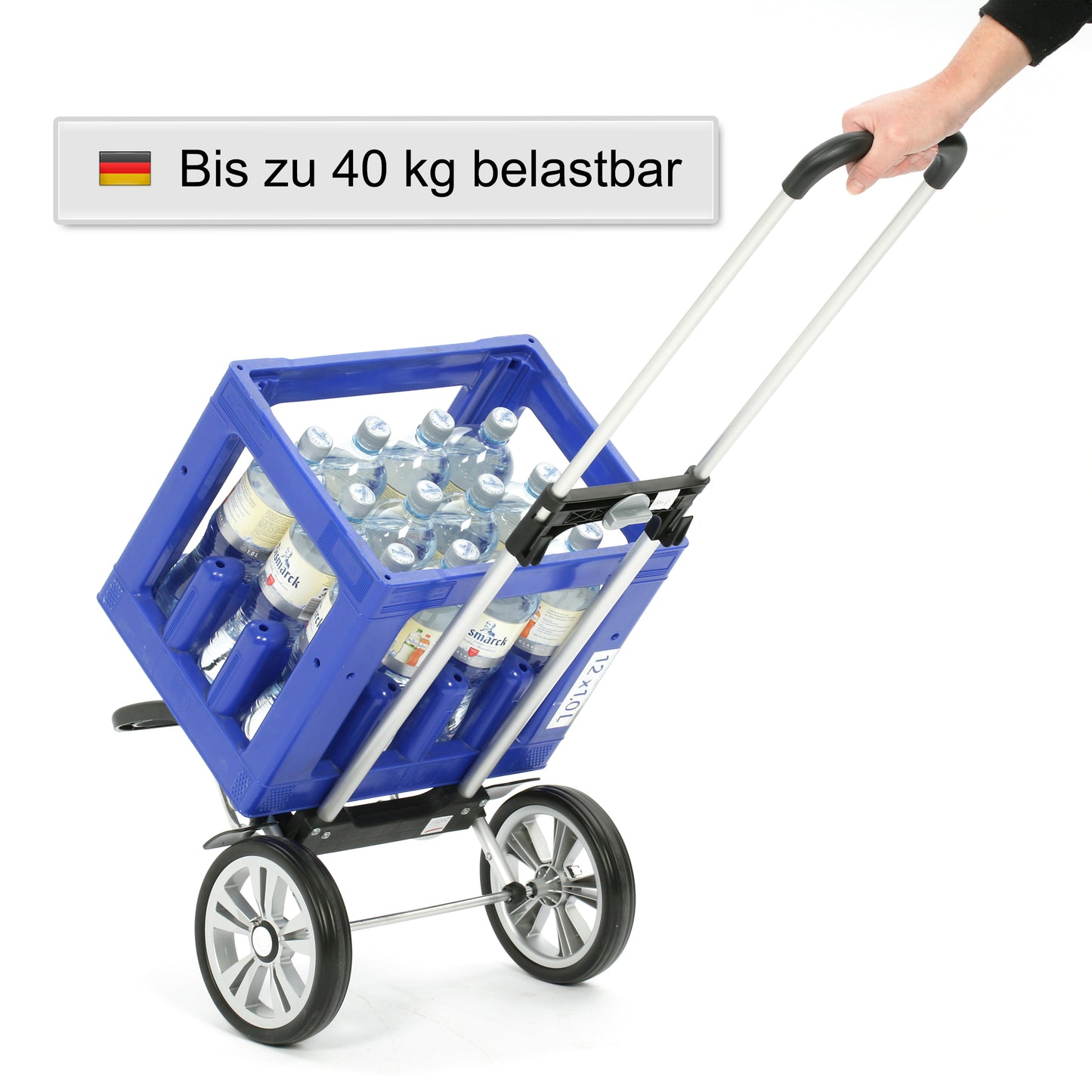 Alu Star Shopper Jarl blau leichtlaufende abnehmbare Räder - 20 cm