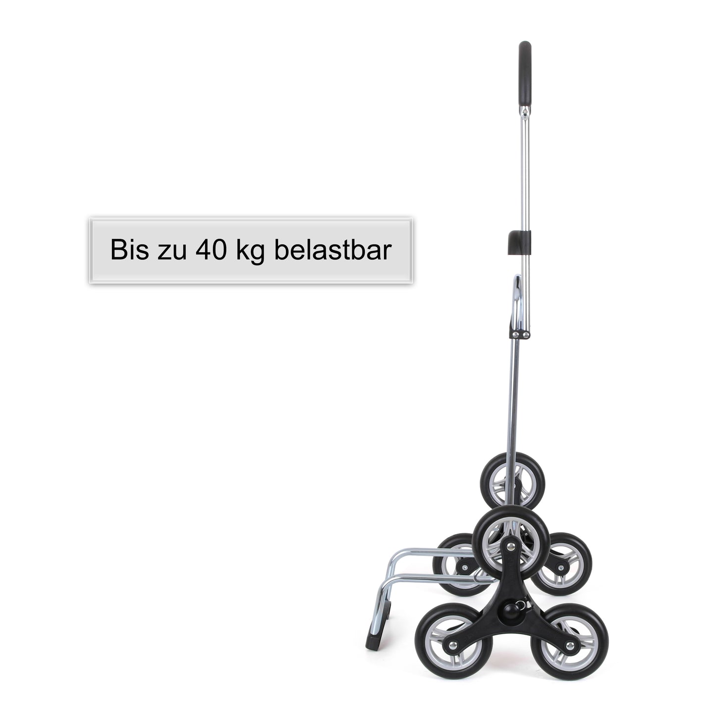 Treppensteiger Scala Shopper Ipek Bo schwarz leichtlaufende abnehmbare Räder - 13 cm