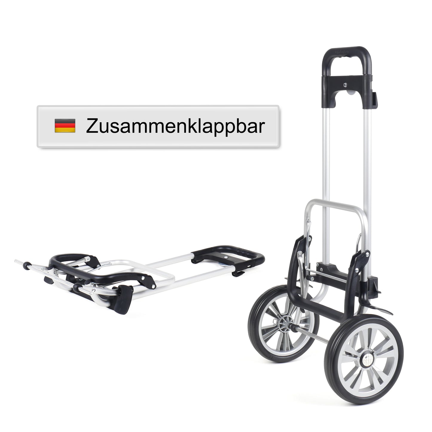 Alu Star Shopper Hydro 2.0 schwarz leichtlaufende abnehmbare Räder - 20 cm