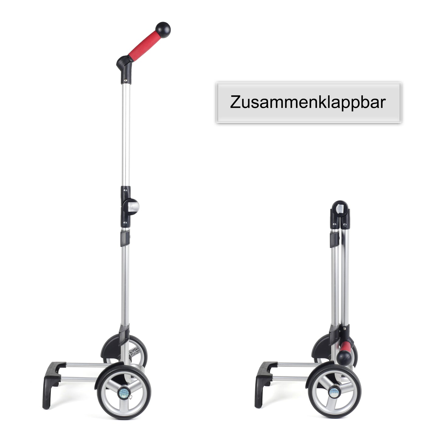 Unus Shopper Fun Mia anthrazit leichtlaufende abnehmbare Räder - 17 cm