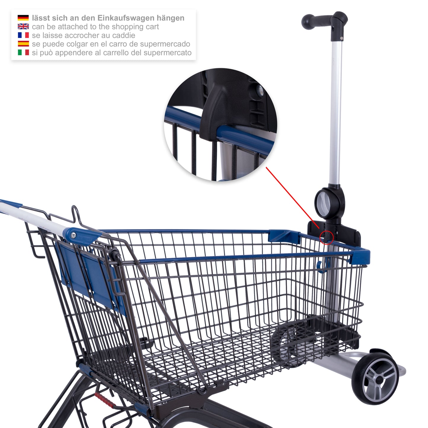 Unus Shopper 360° Mole 2 kugelgelagerte leichtlaufende - 17 cm