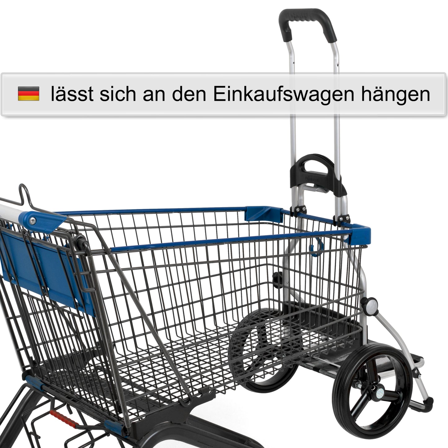 Royal Shopper Malit rot leichtlaufende abnehmbare Räder - 25 cm