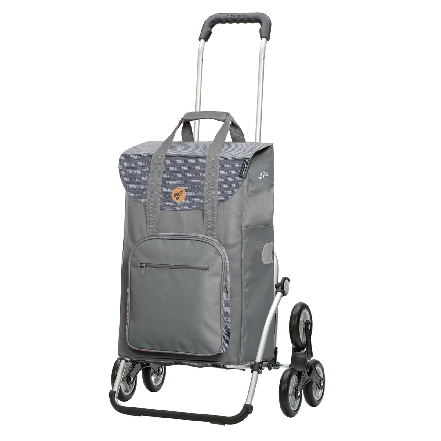 Treppensteiger Royal Shopper Wismar silbergrau leichtlaufende abnehmbare Räder - 13 cm