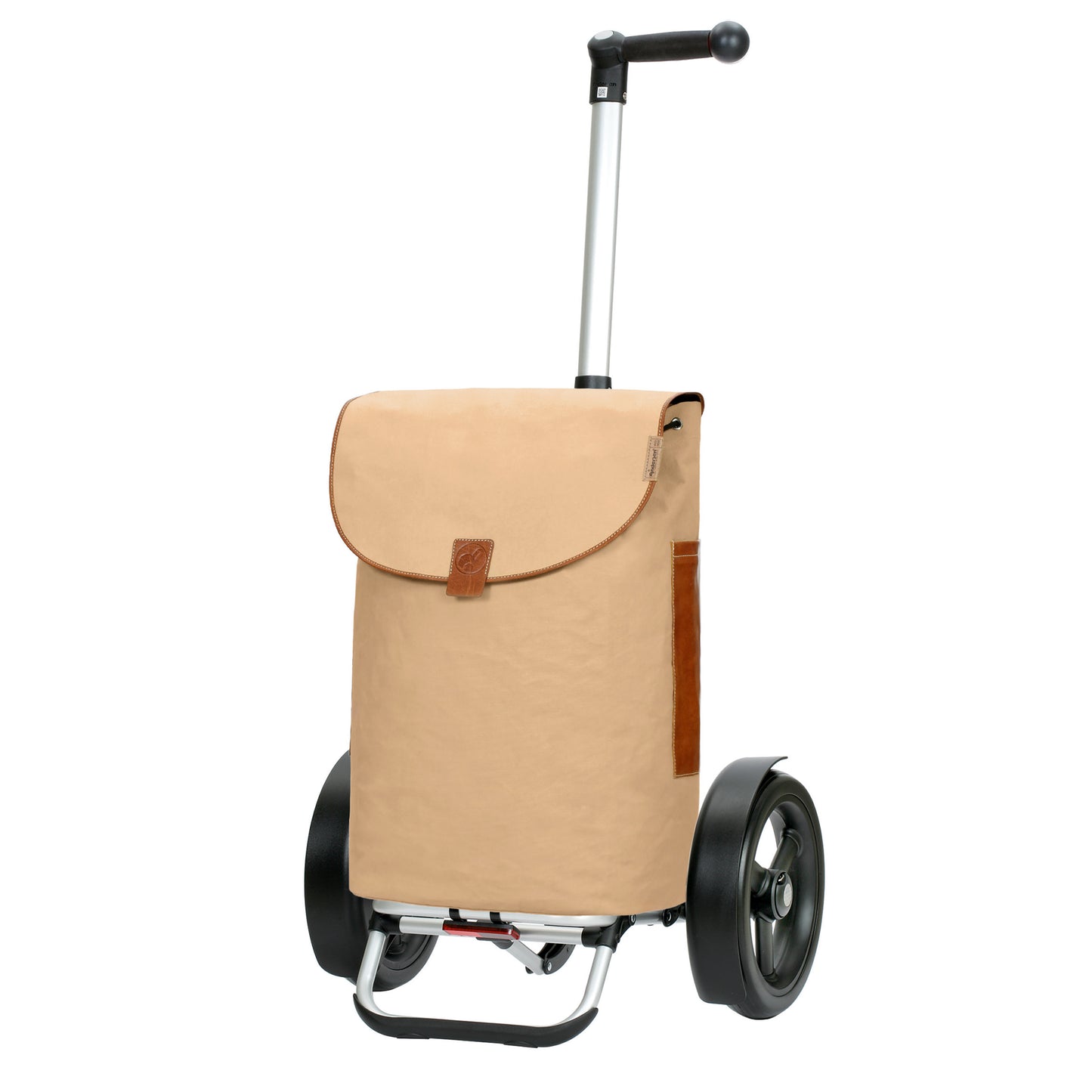 Tura Shopper Saira beige kugelgelagerte leichtlaufende abnehmbare Räder - 29 cm