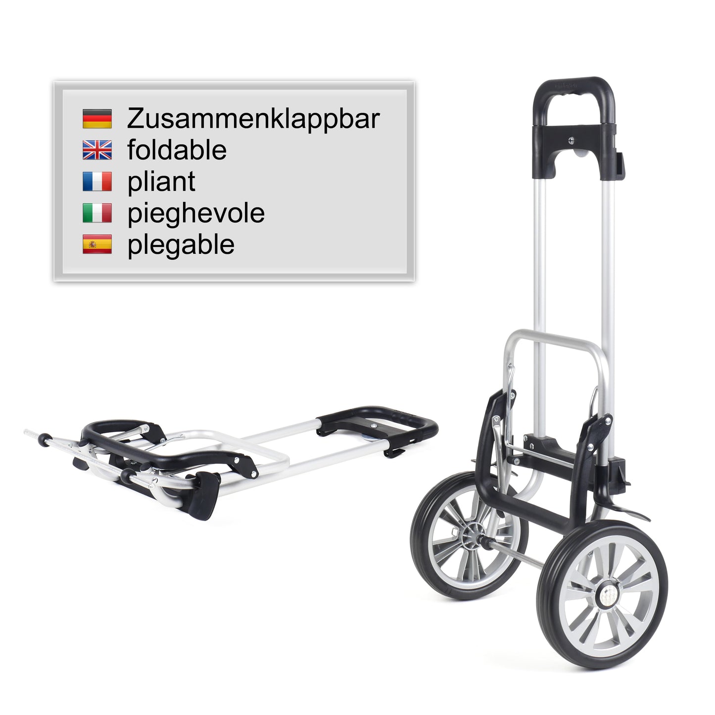 Alu Star Shopper Arik grün leichtlaufende abnehmbare Räder - 20 cm