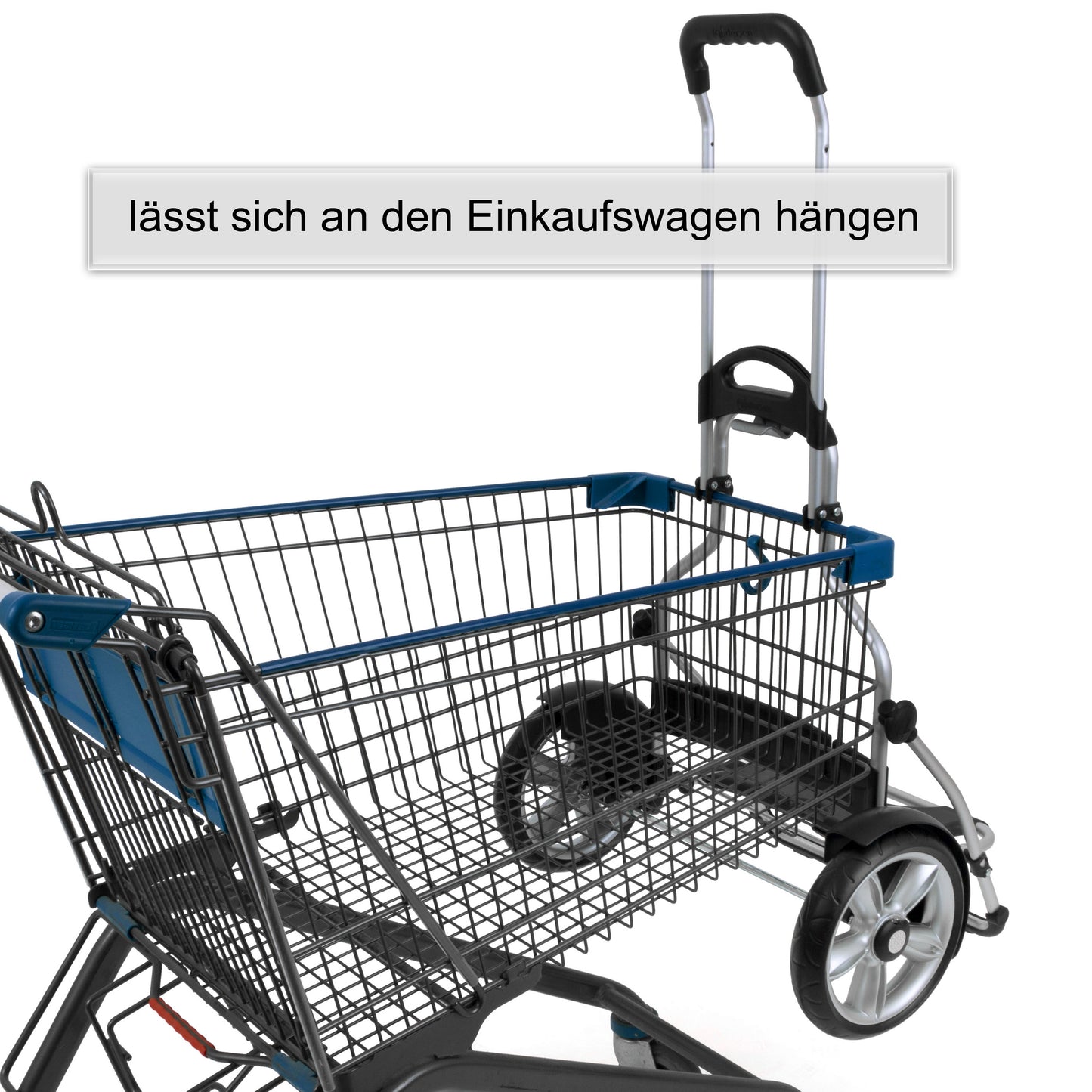 Royal Shopper Plus Loke blau kugelgelagerte leichtlaufende abnehmbare Räder - 25 cm