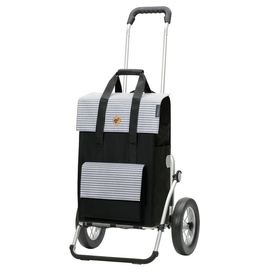 Exklusiv Andersen Einkaufstrolley - Royal Shopper Milla schwarz 54L leichtlaufende abnehmbare Räder - 25 cm