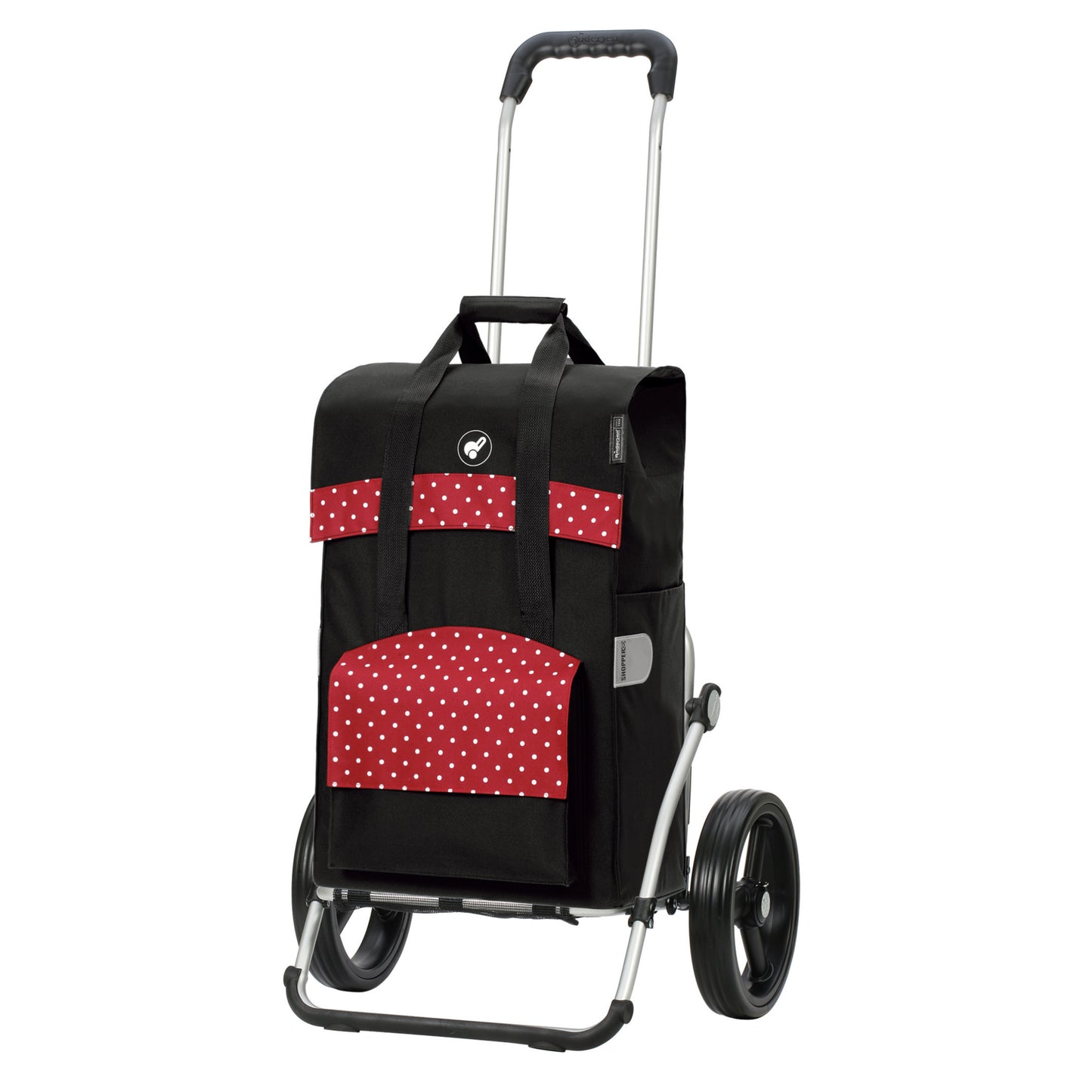 Royal Shopper Polly rot leichtlaufende abnehmbare Räder - 25 cm